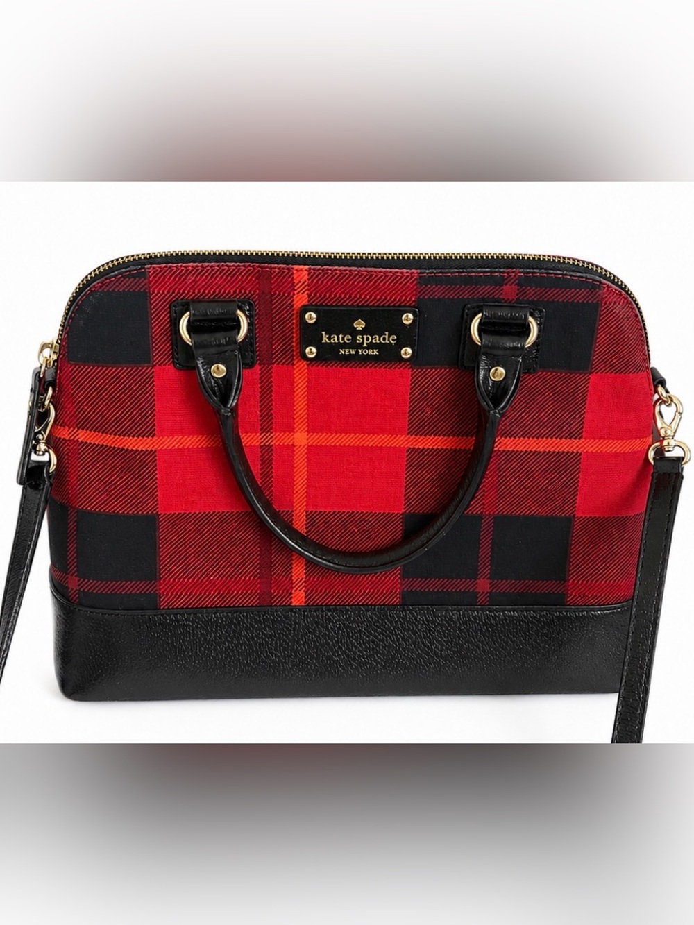 kate spade ♠️ Wellesley Plaid Rachelle Satchel Crossbody ❤️